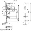 Zamek wpuszczany do drzwi profilowych