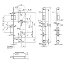 Zamek samoryglujący wpuszczany z funkcją przeciwpaniczną