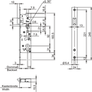 Zamek wpuszczany zapadkowy do drzwi profilowych