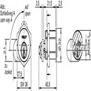 Zamek kasetowy z zabierakiem
